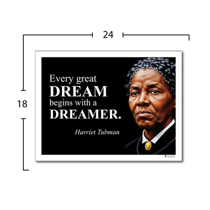 Harriet Tubman Inspirational Quote Poster - Young N Refined