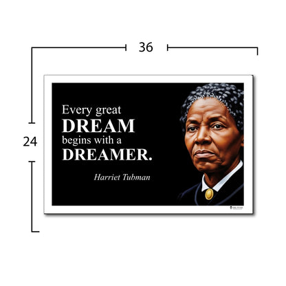 Harriet Tubman Inspirational Quote Poster - Young N Refined
