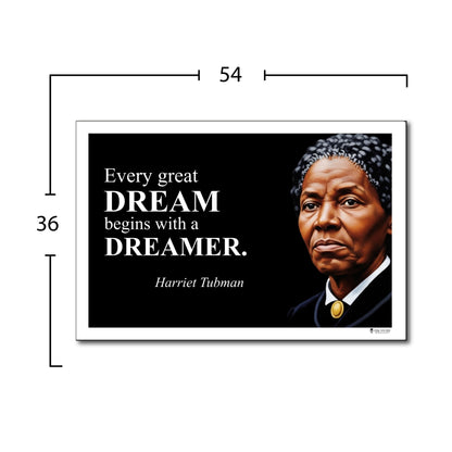 Harriet Tubman Inspirational Quote Poster - Young N Refined