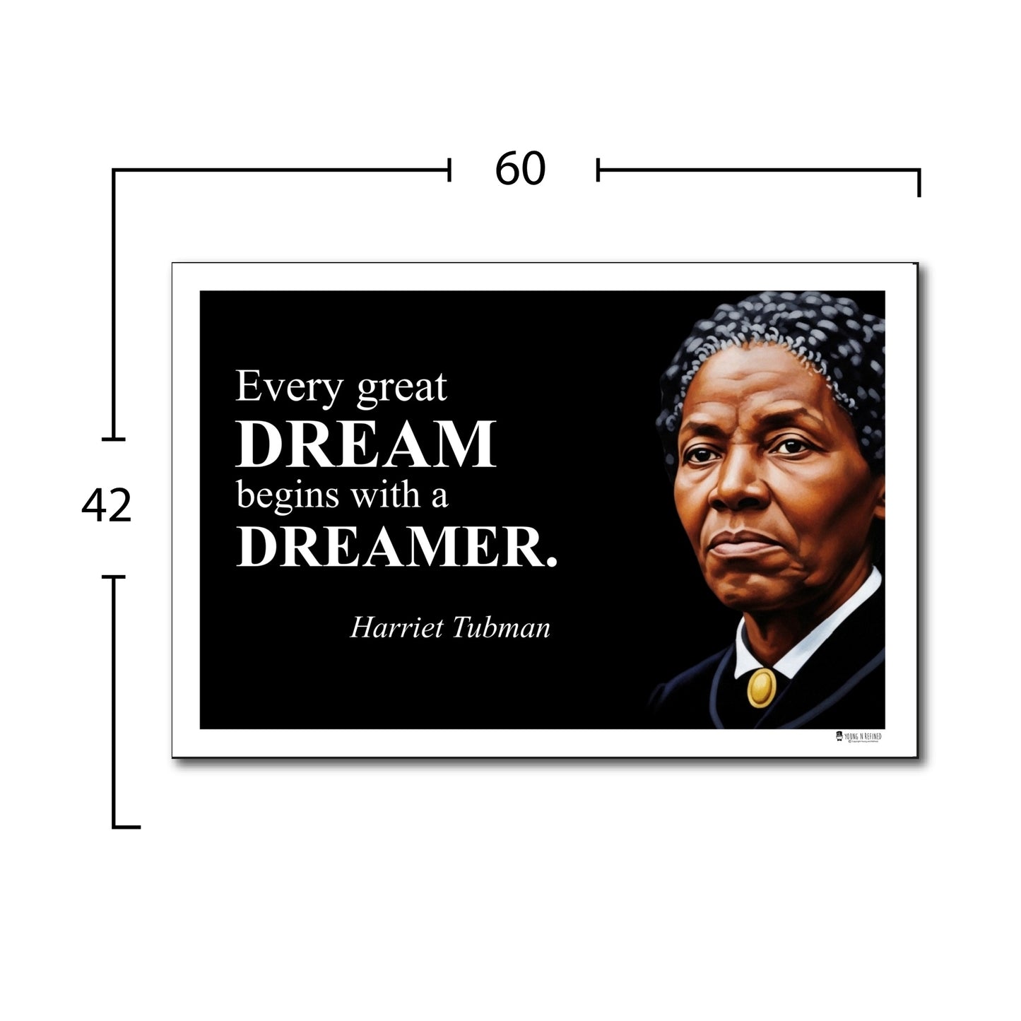 Harriet Tubman Inspirational Quote Poster - Young N Refined