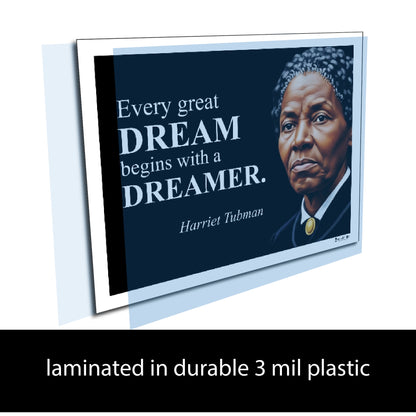 Harriet Tubman Inspirational Quote Poster - Young N Refined