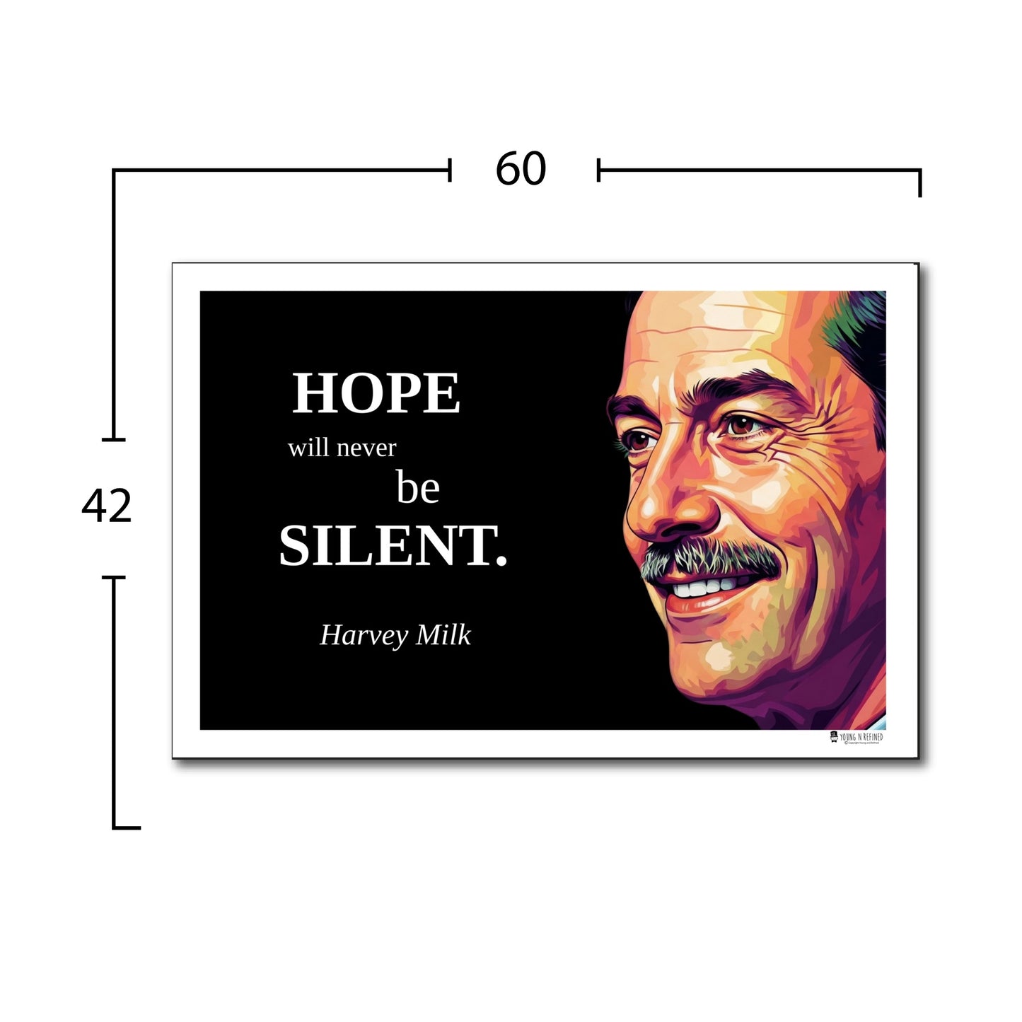Harvey Milk Inspirational Quote Poster - Young N Refined