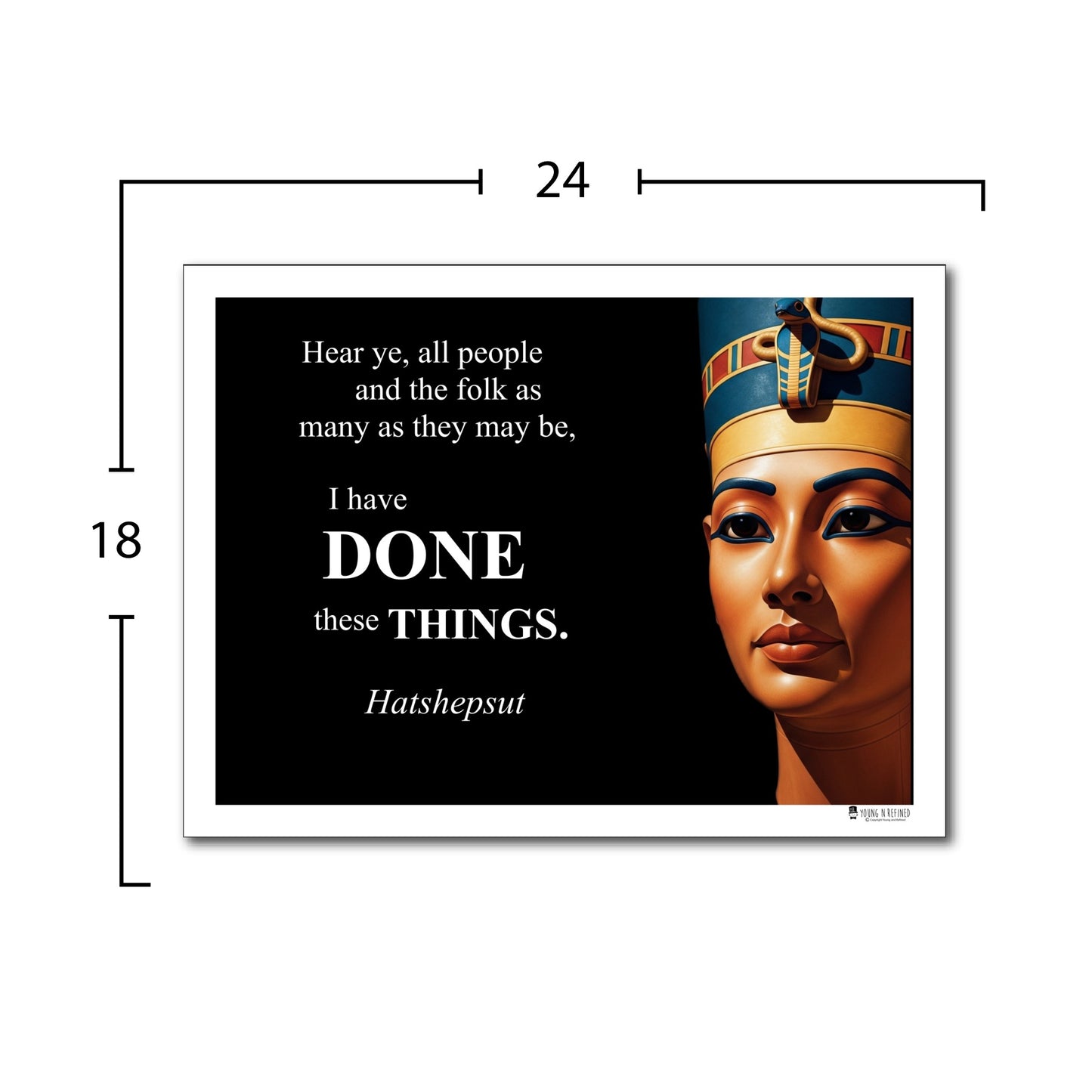 Hatshepsut Inspirational Quote Poster - Young N Refined