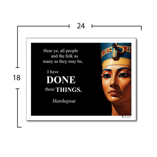 Hatshepsut Inspirational Quote Poster - Young N Refined