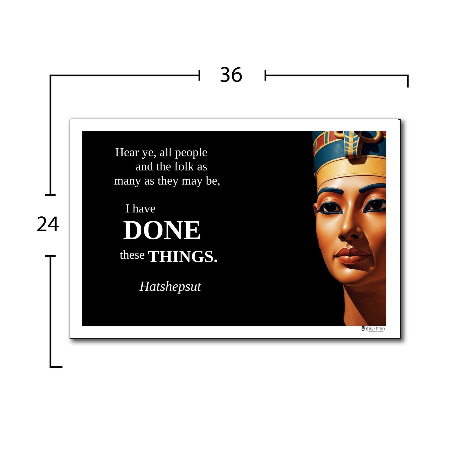 Hatshepsut Inspirational Quote Poster - Young N Refined