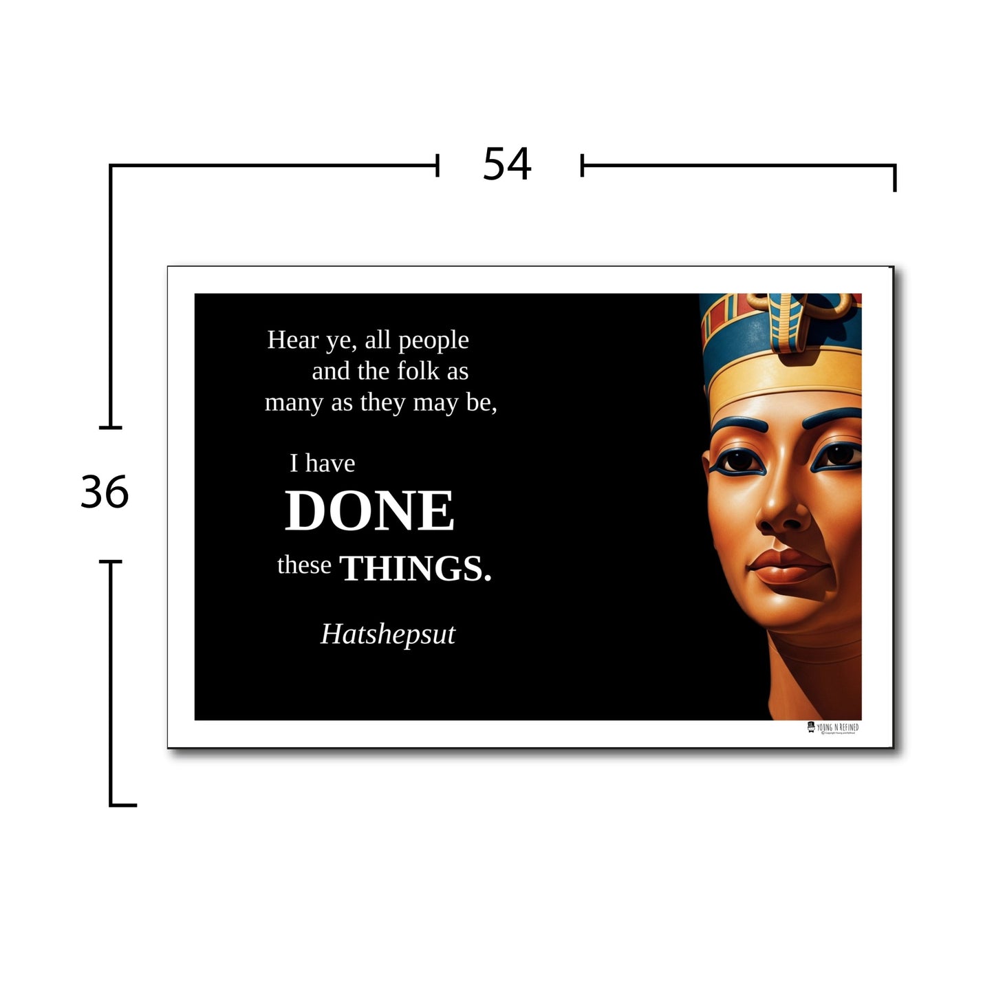 Ashoka the Great Inspirational Quote Poster - Young N Refined