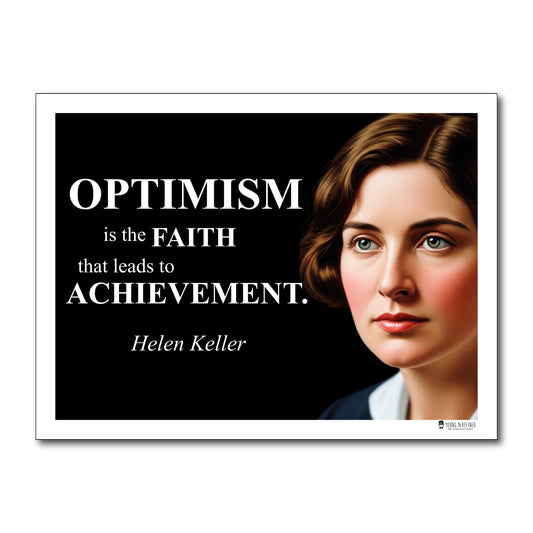 Helen Keller Inspirational Quote Poster - Young N Refined