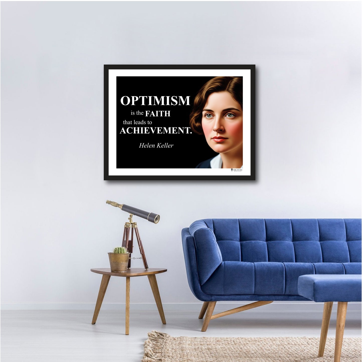 Helen Keller Inspirational Quote Poster - Young N Refined