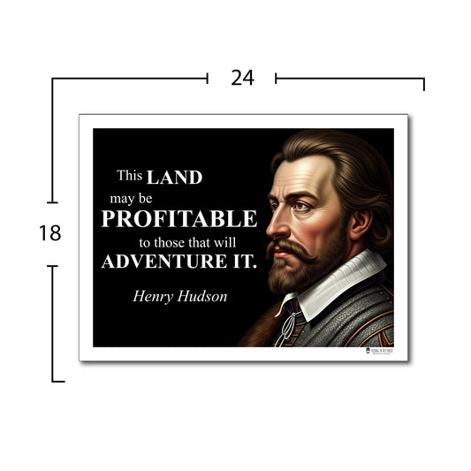Henry Hudson Inspirational Quote Wall Art