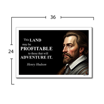 Henry Hudson Inspirational Quote Wall Art