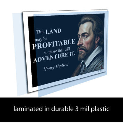 Henry Hudson Inspirational Quote Wall Art