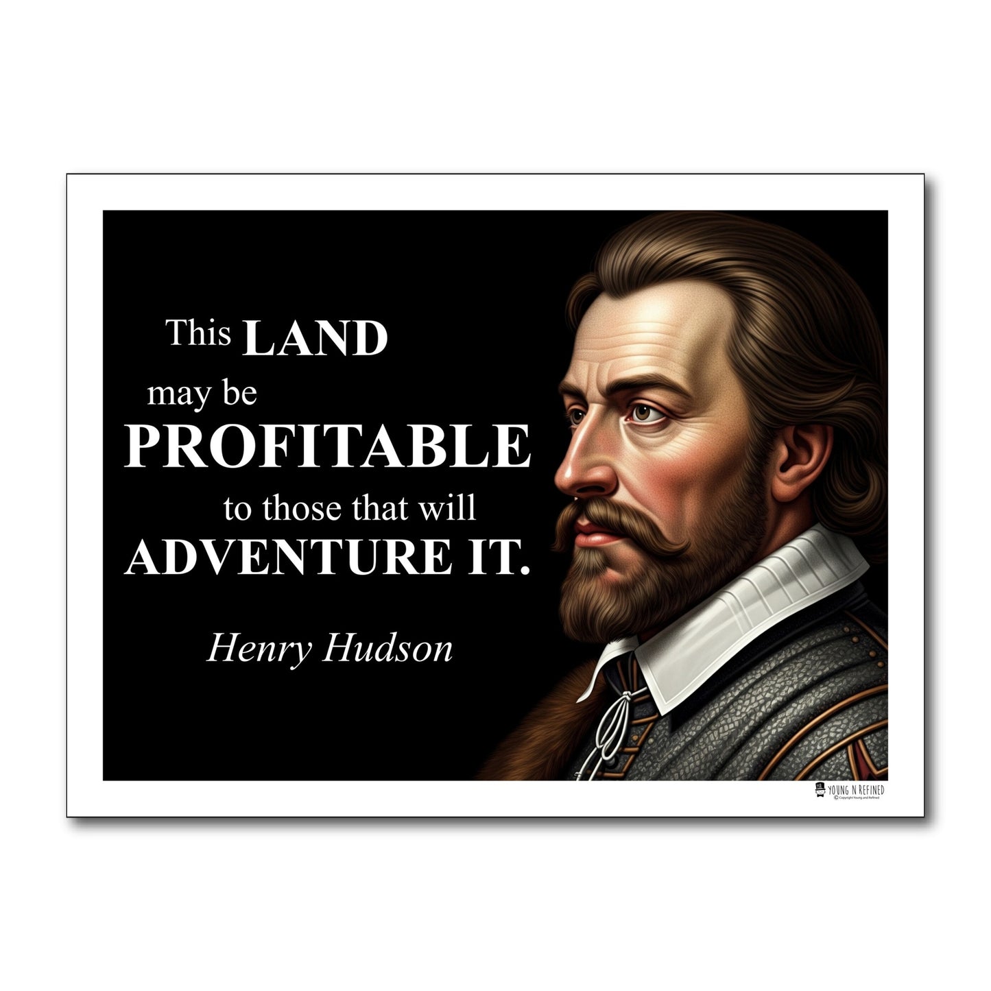 Henry Hudson Inspirational Quote Wall Art