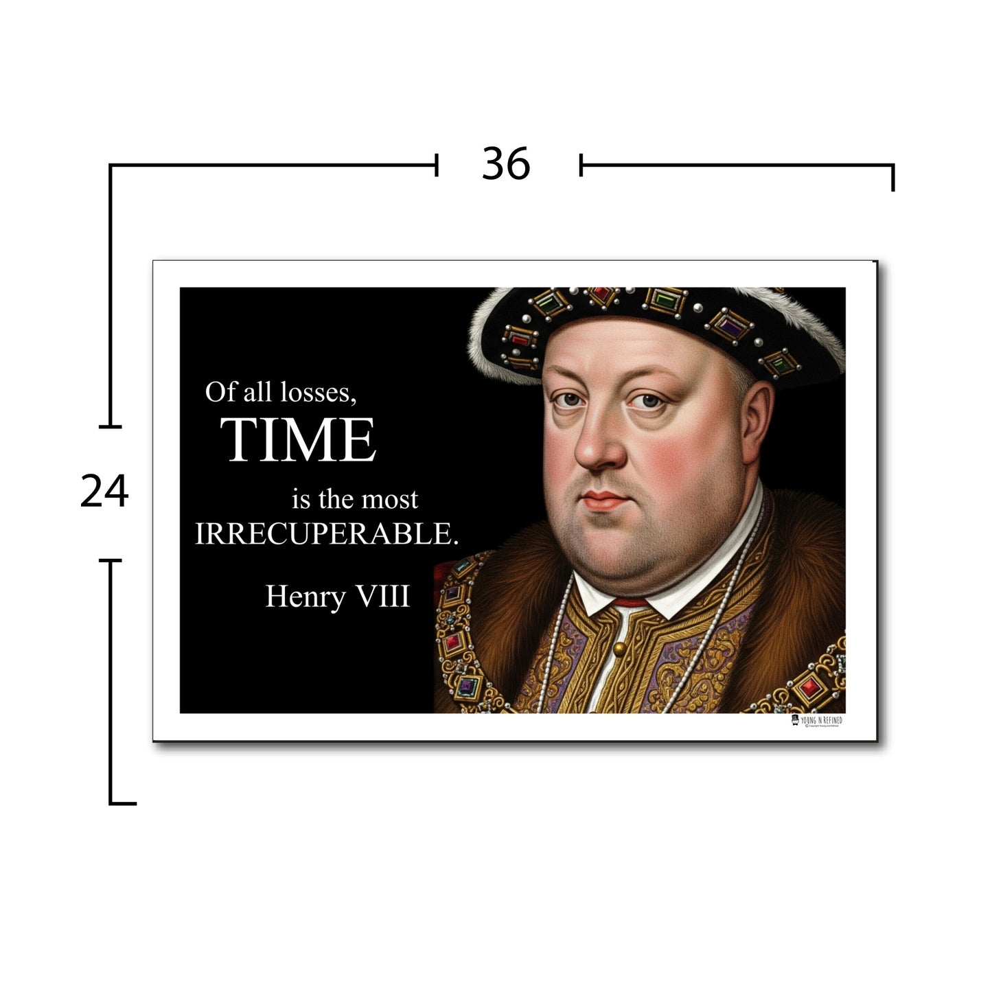 Henry VIII Inspirational Quote Wall Art