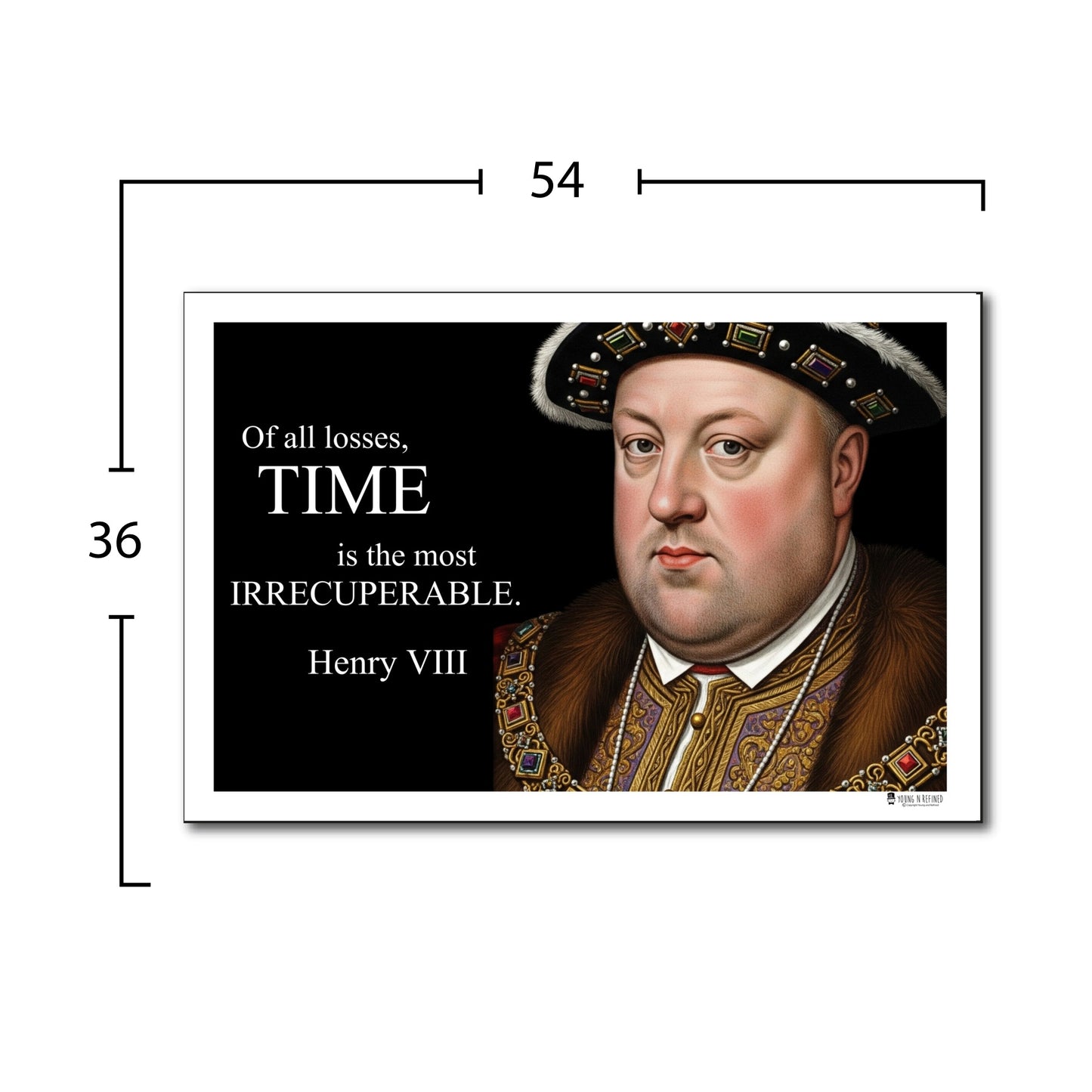 Henry VIII Inspirational Quote Wall Art