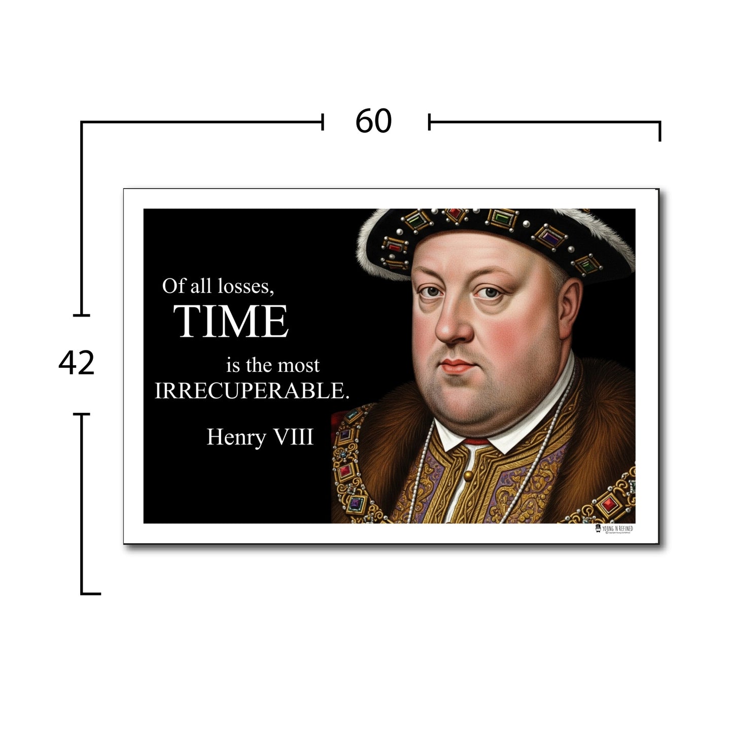 Henry VIII Inspirational Quote Wall Art