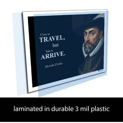 Hernán Cortés Inspirational Quote Wall Art