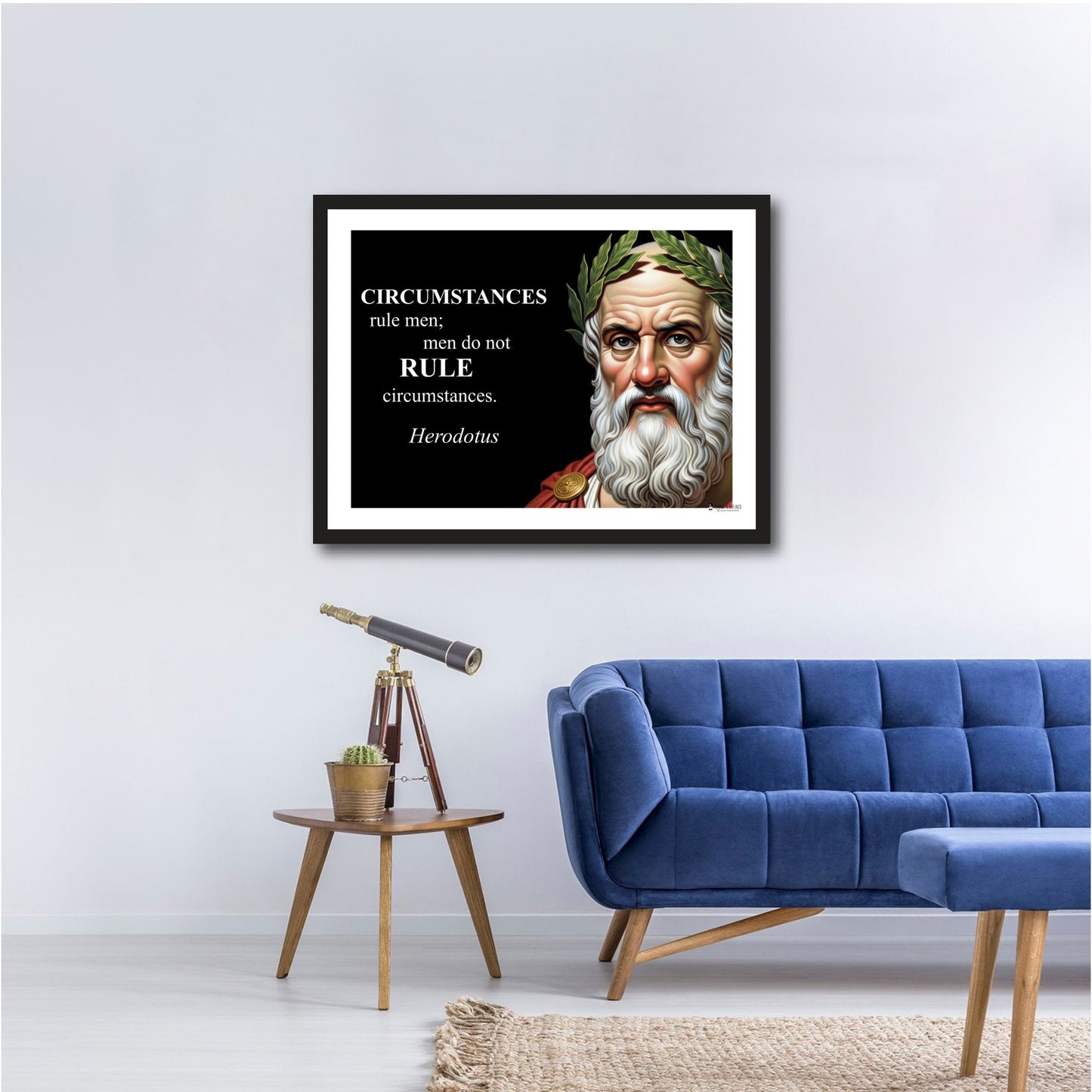 Herodotus Inspirational Quote Poster - Young N Refined