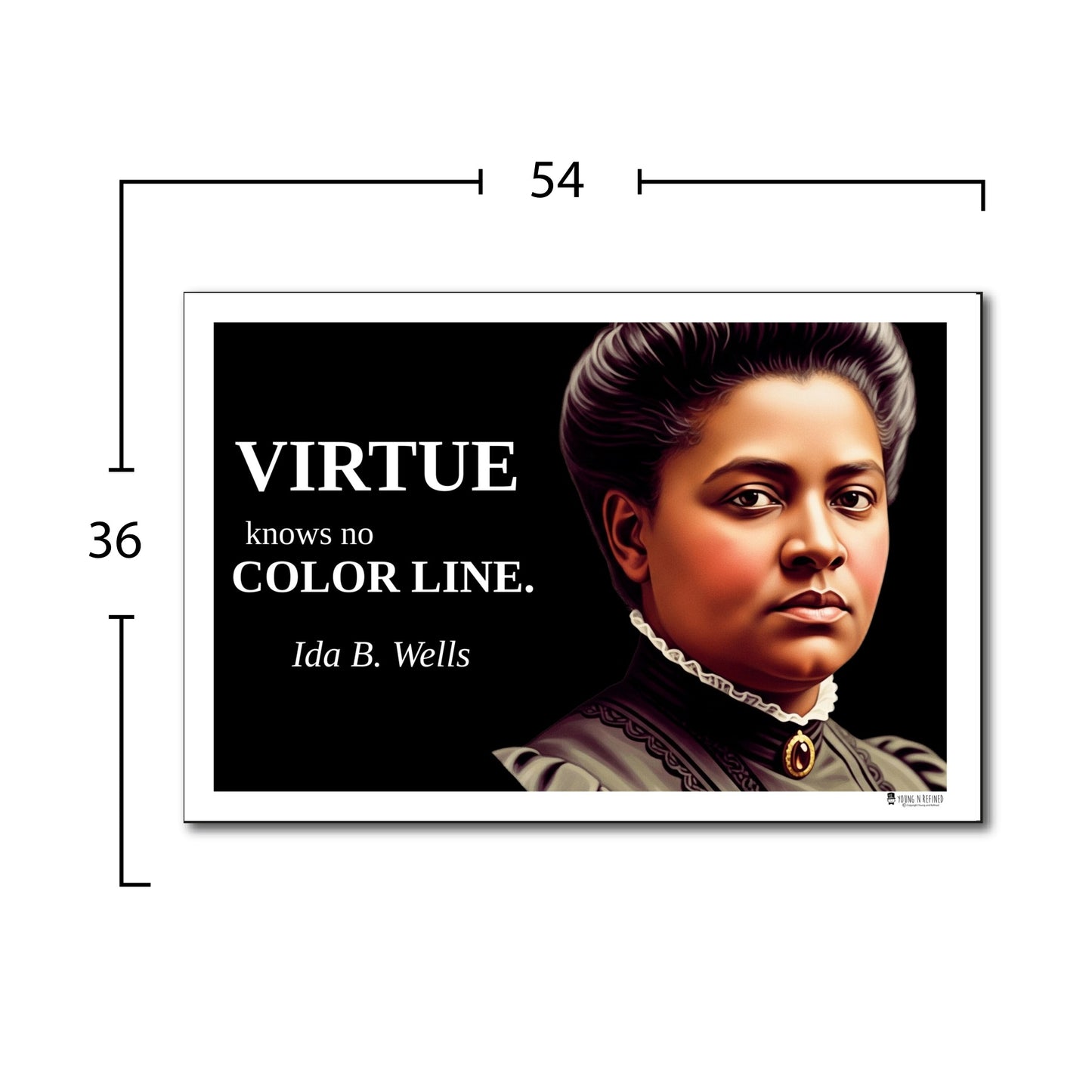 Ida B. Wells Inspirational Quote Poster - Young N Refined