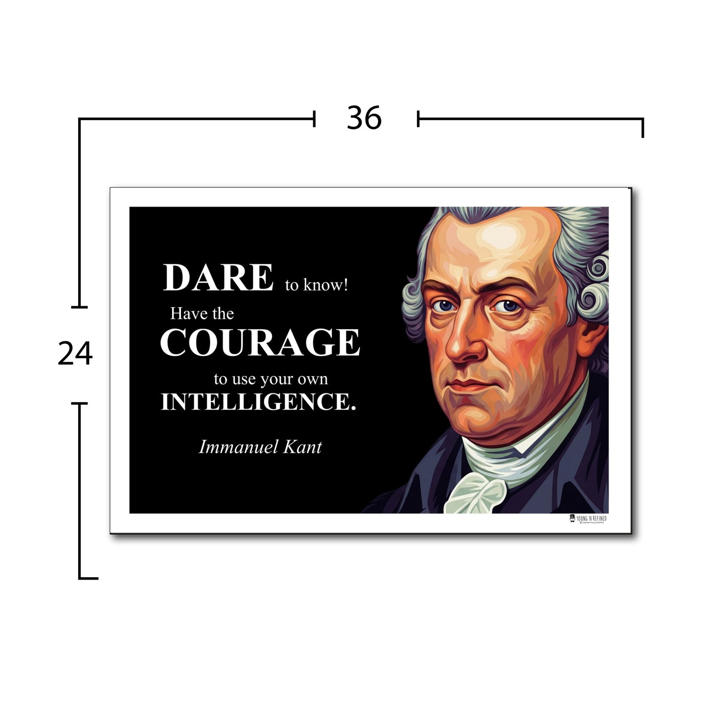 Immanuel Kant Inspirational Quote Wall Art