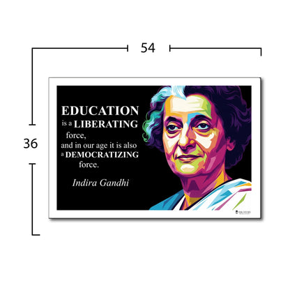Indira Gandhi Inspirational Quote Wall Art