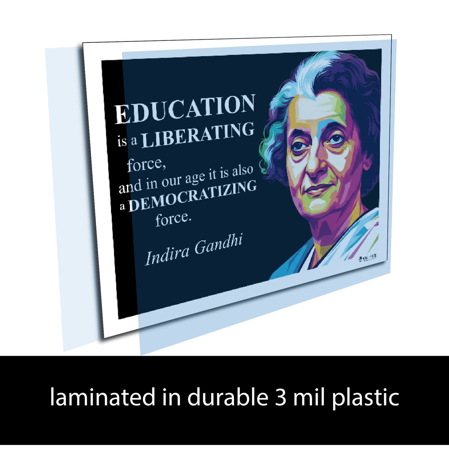 Indira Gandhi Inspirational Quote Wall Art