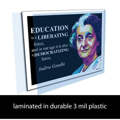 Indira Gandhi Inspirational Quote Wall Art