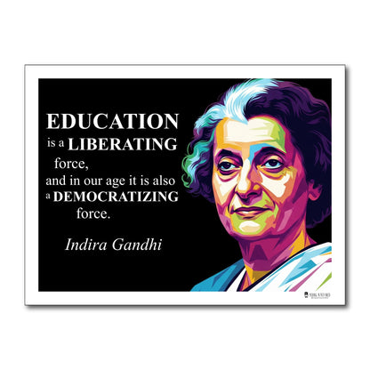 Indira Gandhi Inspirational Quote Wall Art