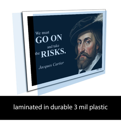 Jacques Cartier Inspirational Quote Wall Art