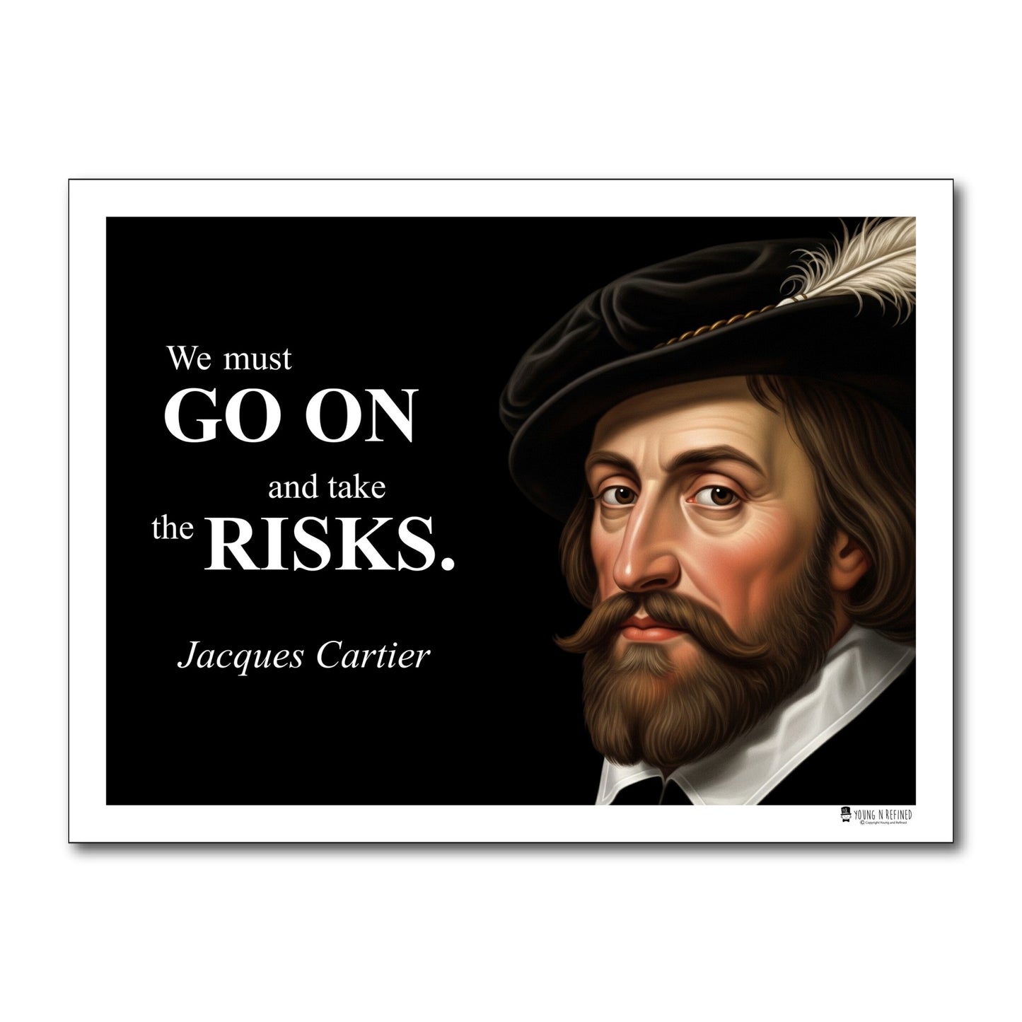 Jacques Cartier Inspirational Quote Wall Art