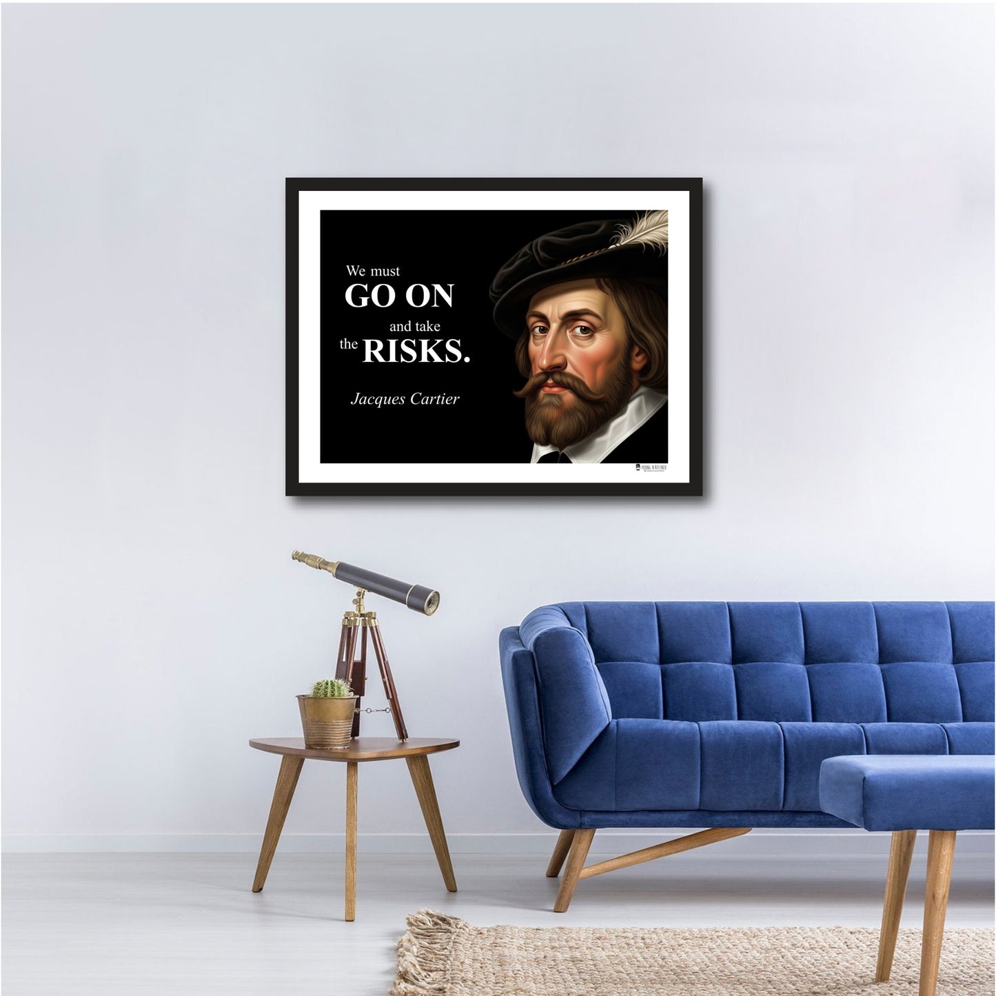 Jacques Cartier Inspirational Quote Wall Art