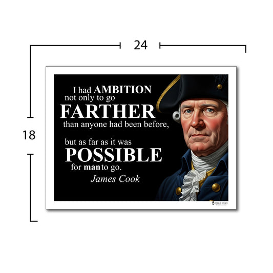 James Cook Inspirational Quote Wall Art