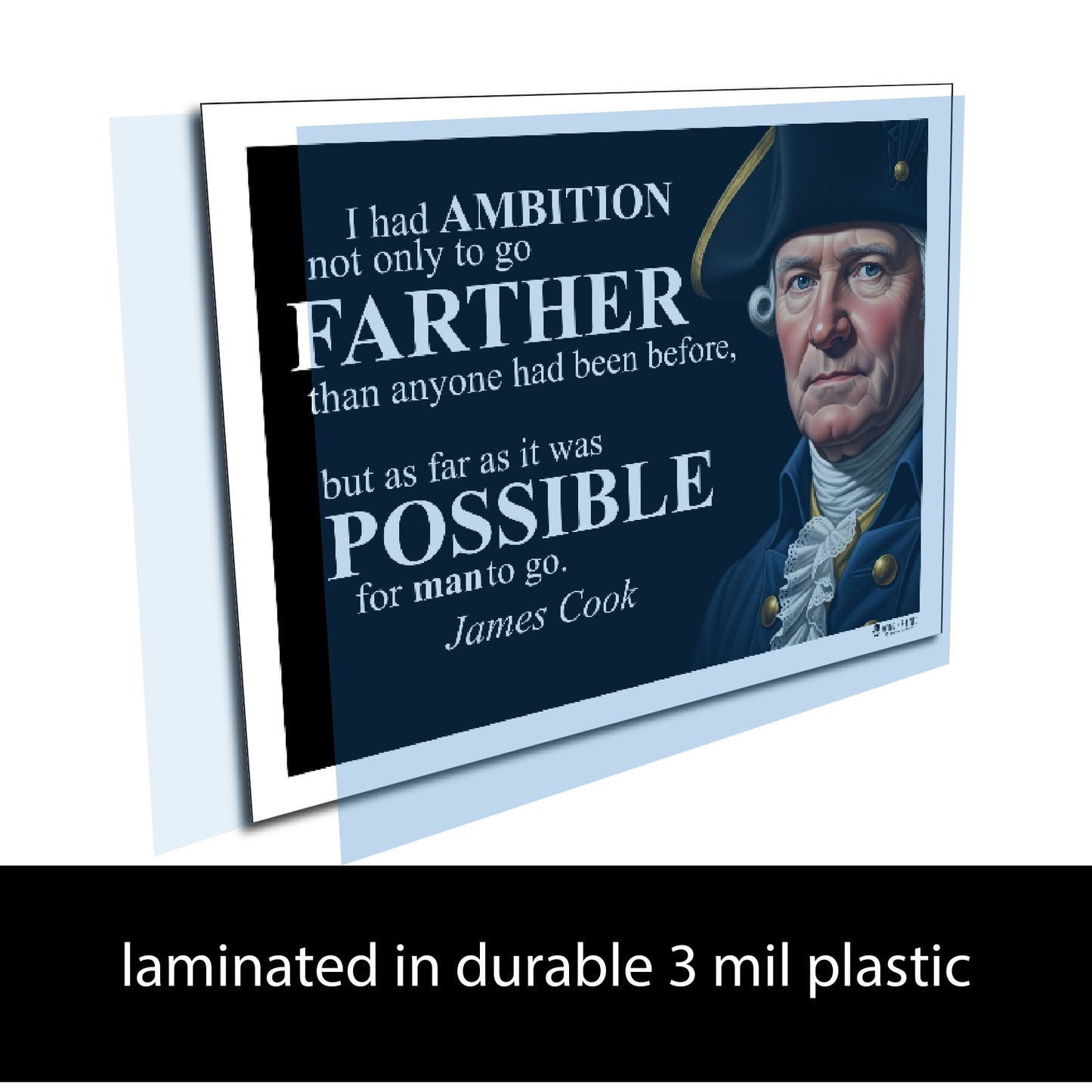 James Cook Inspirational Quote Wall Art