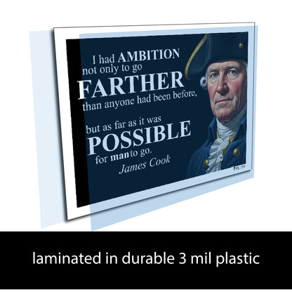 James Cook Inspirational Quote Wall Art