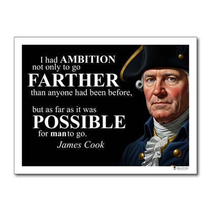 James Cook Inspirational Quote Wall Art