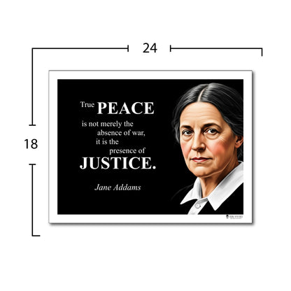 Jane Addams Inspirational Quote Poster - Young N Refined
