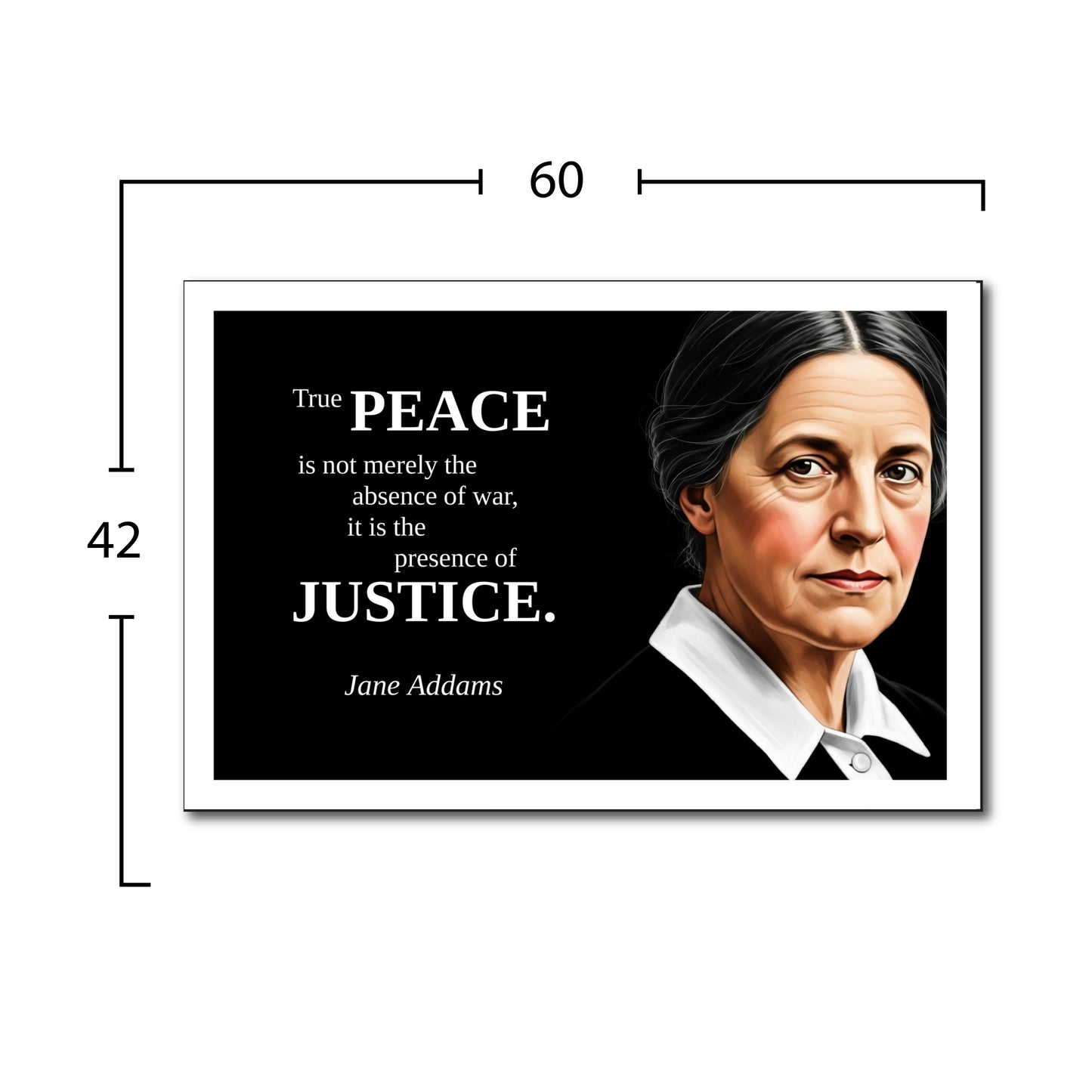 Jane Addams Inspirational Quote Poster - Young N Refined