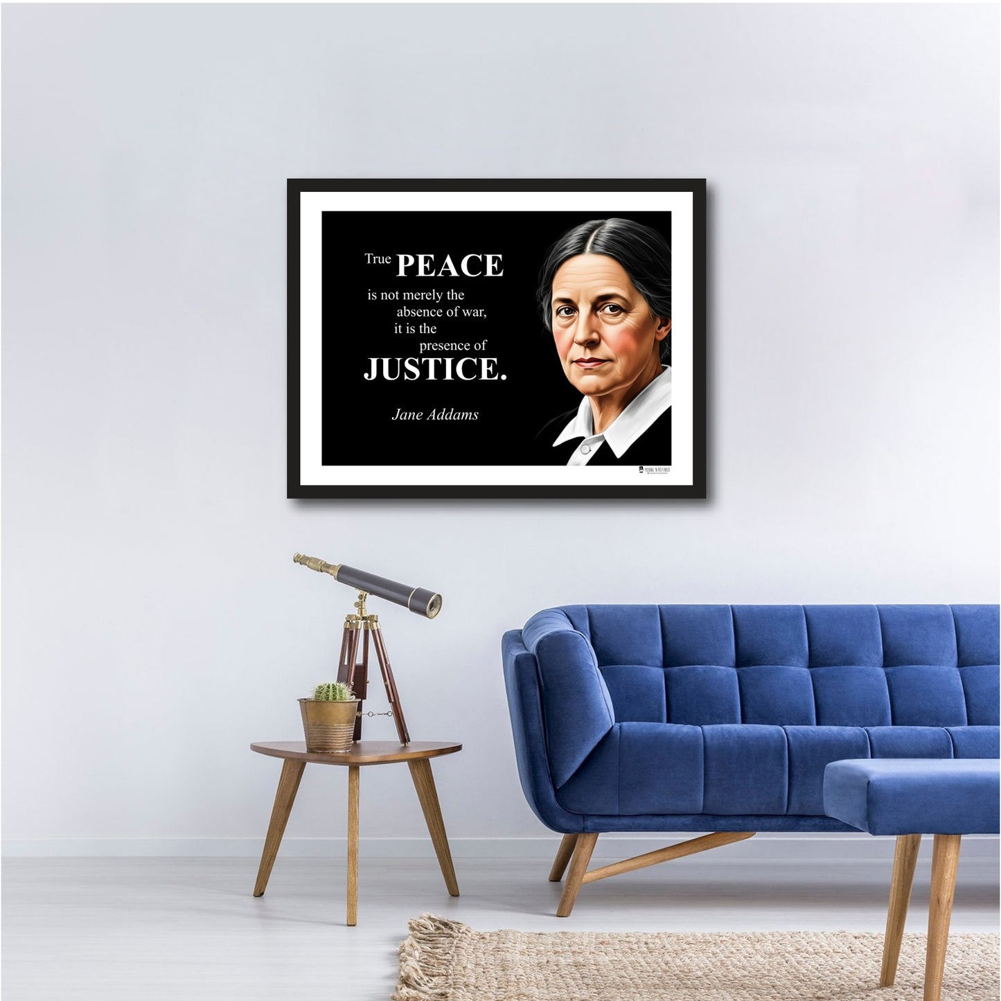 Jane Addams Inspirational Quote Poster - Young N Refined