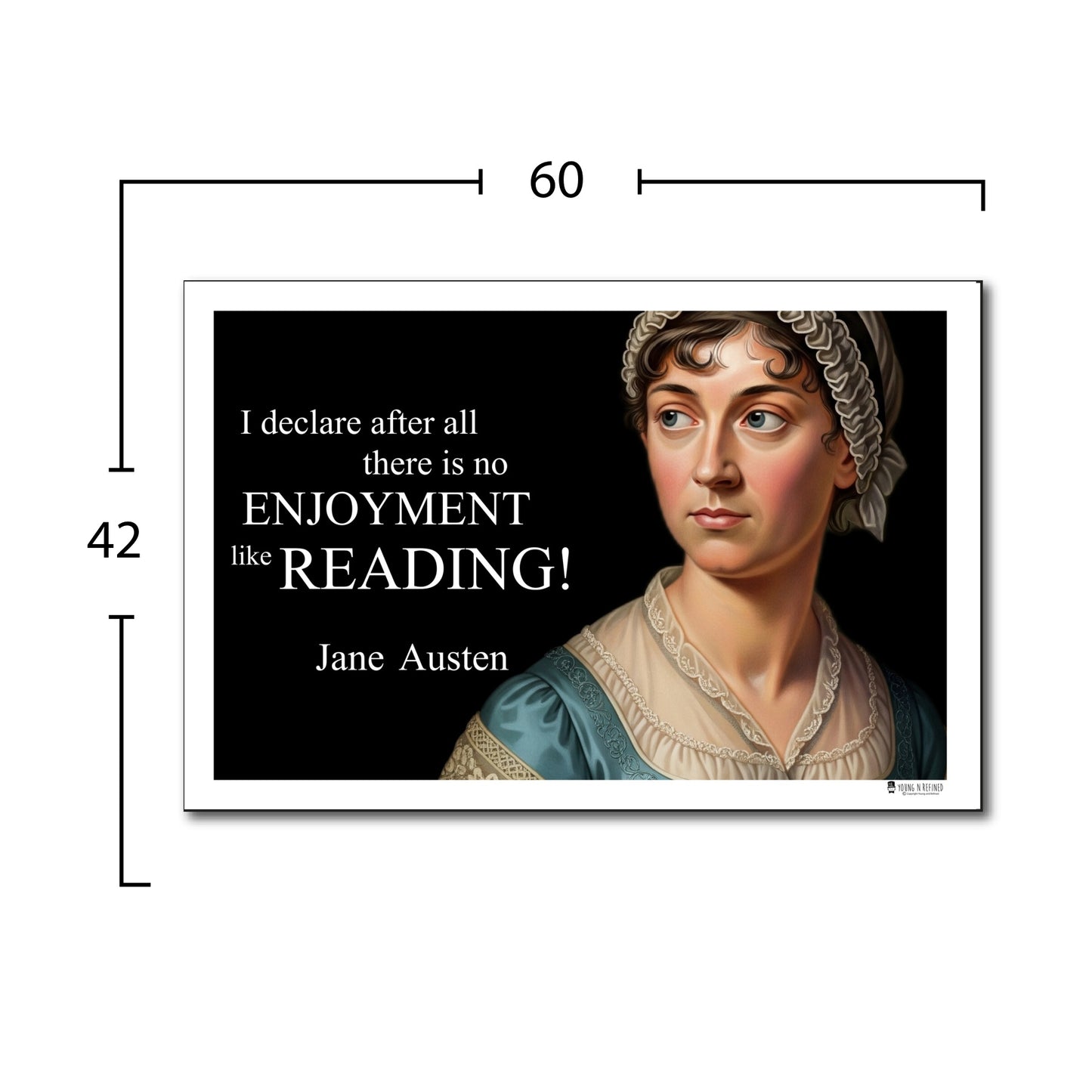 Jane Austen Inspirational Quote Wall Art