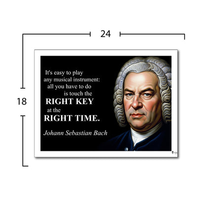 Johann Sebastian Bach Inspirational Quote Wall Art