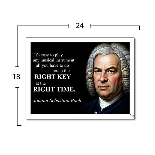 Johann Sebastian Bach Inspirational Quote Wall Art