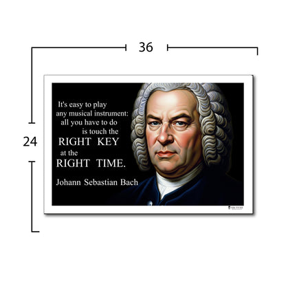 Johann Sebastian Bach Inspirational Quote Wall Art