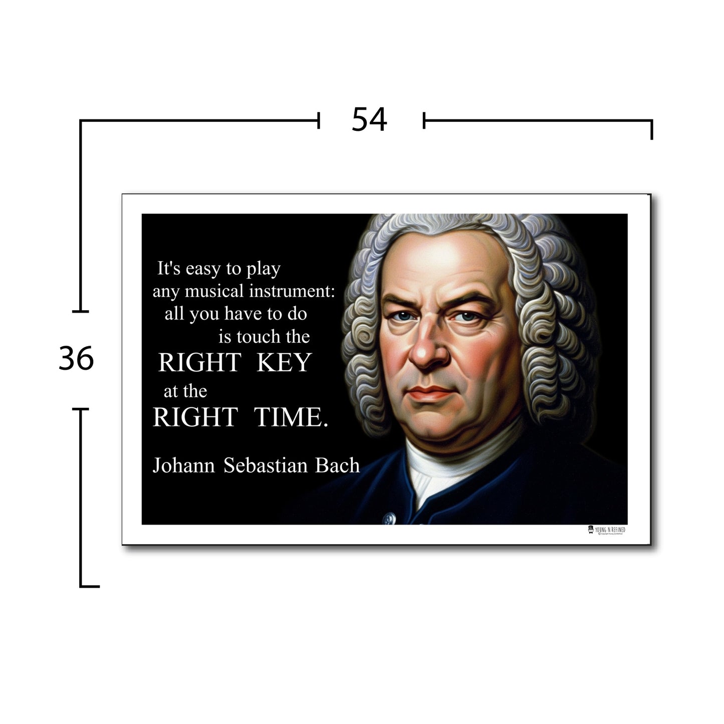 Johann Sebastian Bach Inspirational Quote Wall Art