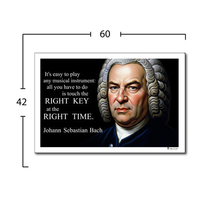 Johann Sebastian Bach Inspirational Quote Wall Art