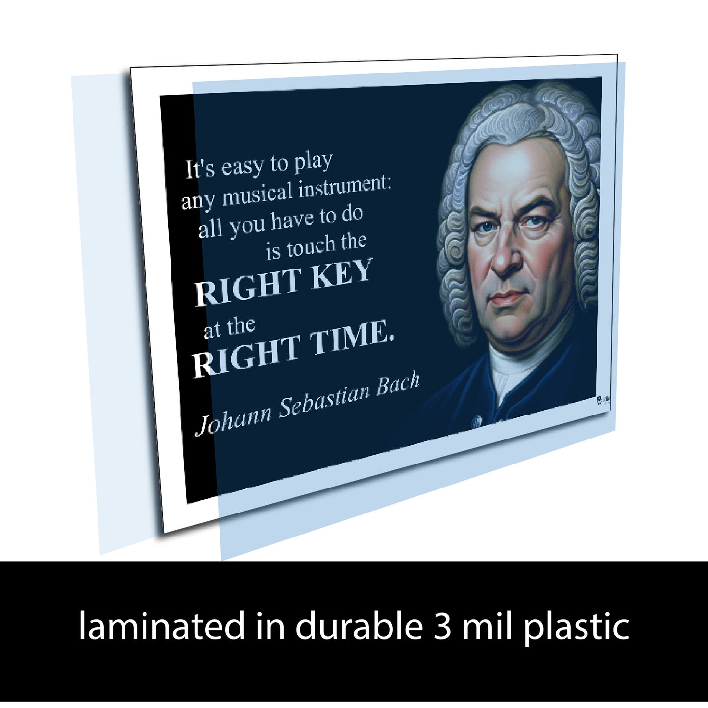 Johann Sebastian Bach Inspirational Quote Wall Art