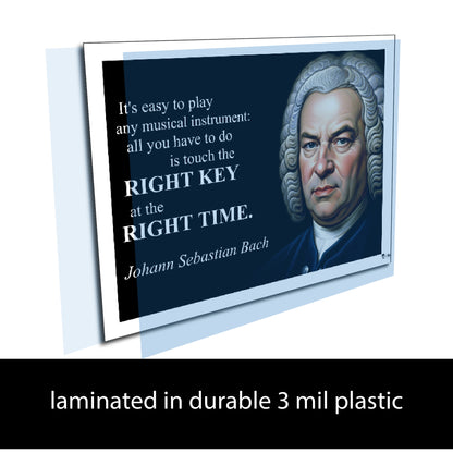 Johann Sebastian Bach Inspirational Quote Wall Art