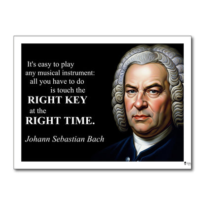 Johann Sebastian Bach Inspirational Quote Wall Art