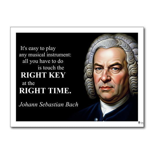Johann Sebastian Bach Inspirational Quote Wall Art