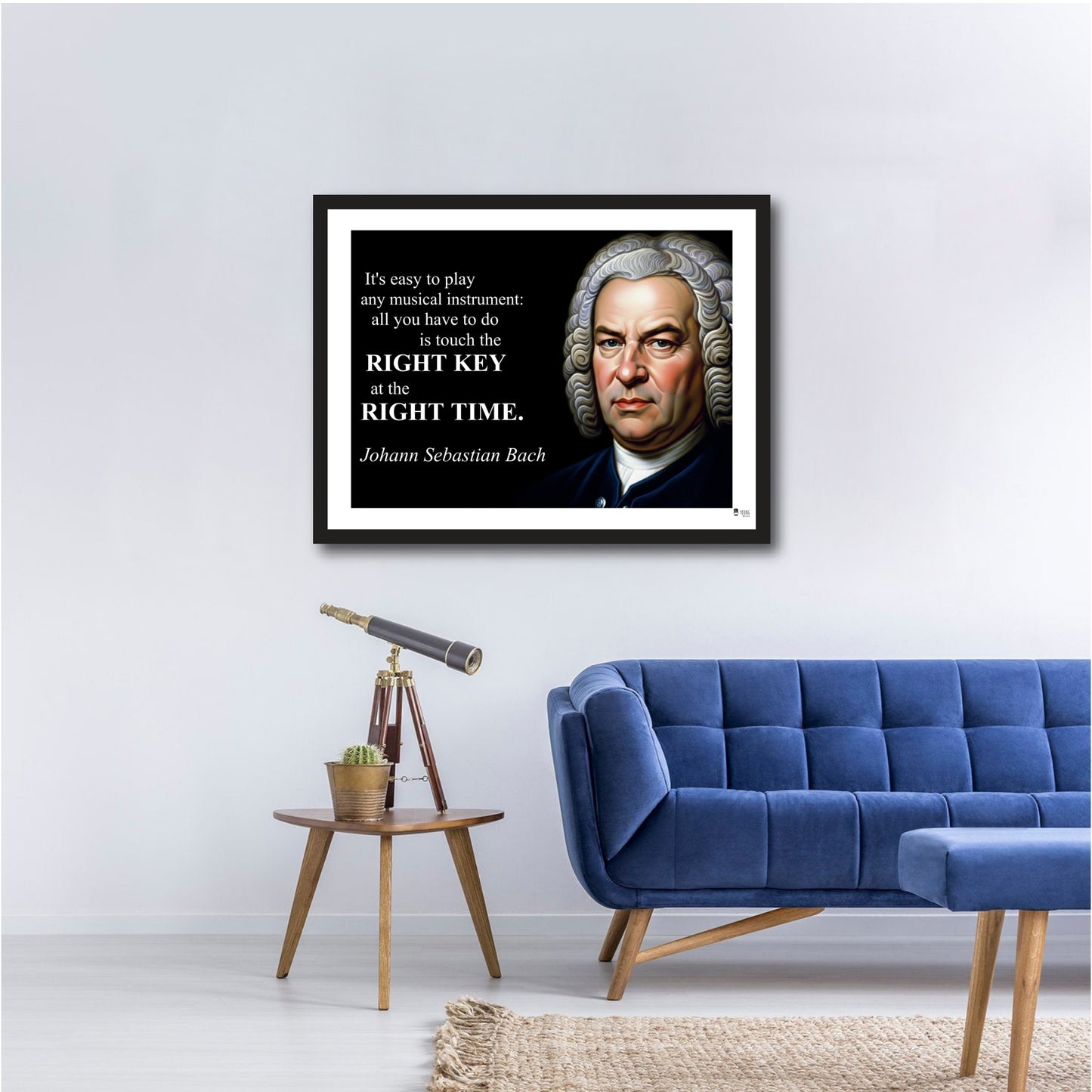 Johann Sebastian Bach Inspirational Quote Wall Art