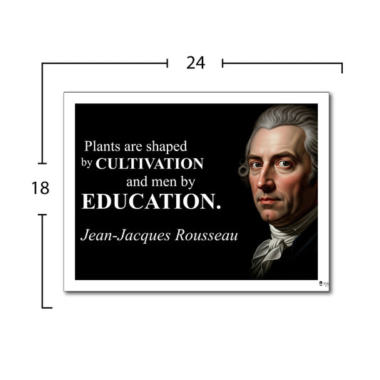 Jean-Jacques Rousseau Inspirational Quote Wall Art