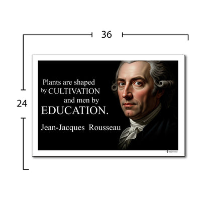 Jean-Jacques Rousseau Inspirational Quote Wall Art